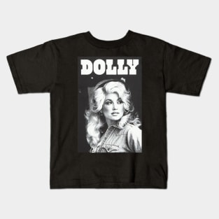 Dolly Parton Discography Dive Kids T-Shirt